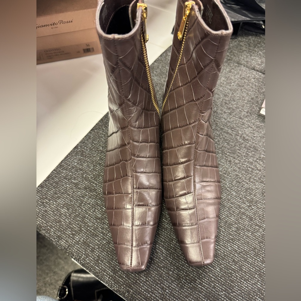 Michael michael kora brown croc boots